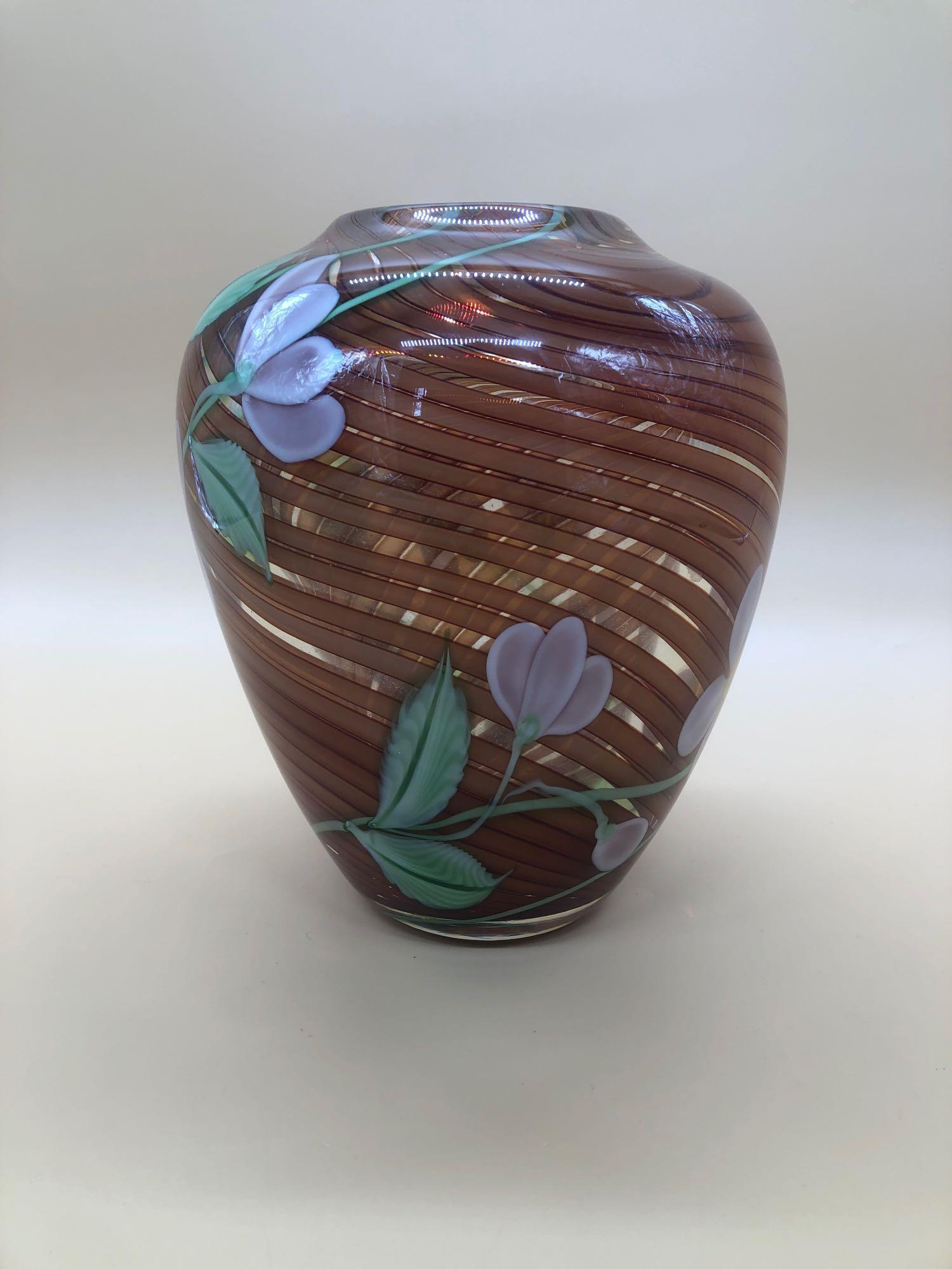 Thick Art Glass Vase