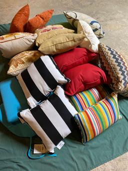 Huge Lot of Throw Pillows and Cushions