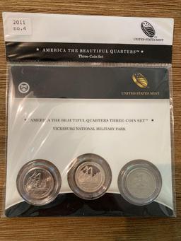 America the Beautiful Quarters Three Coin Set - Vicksburg National Military Park