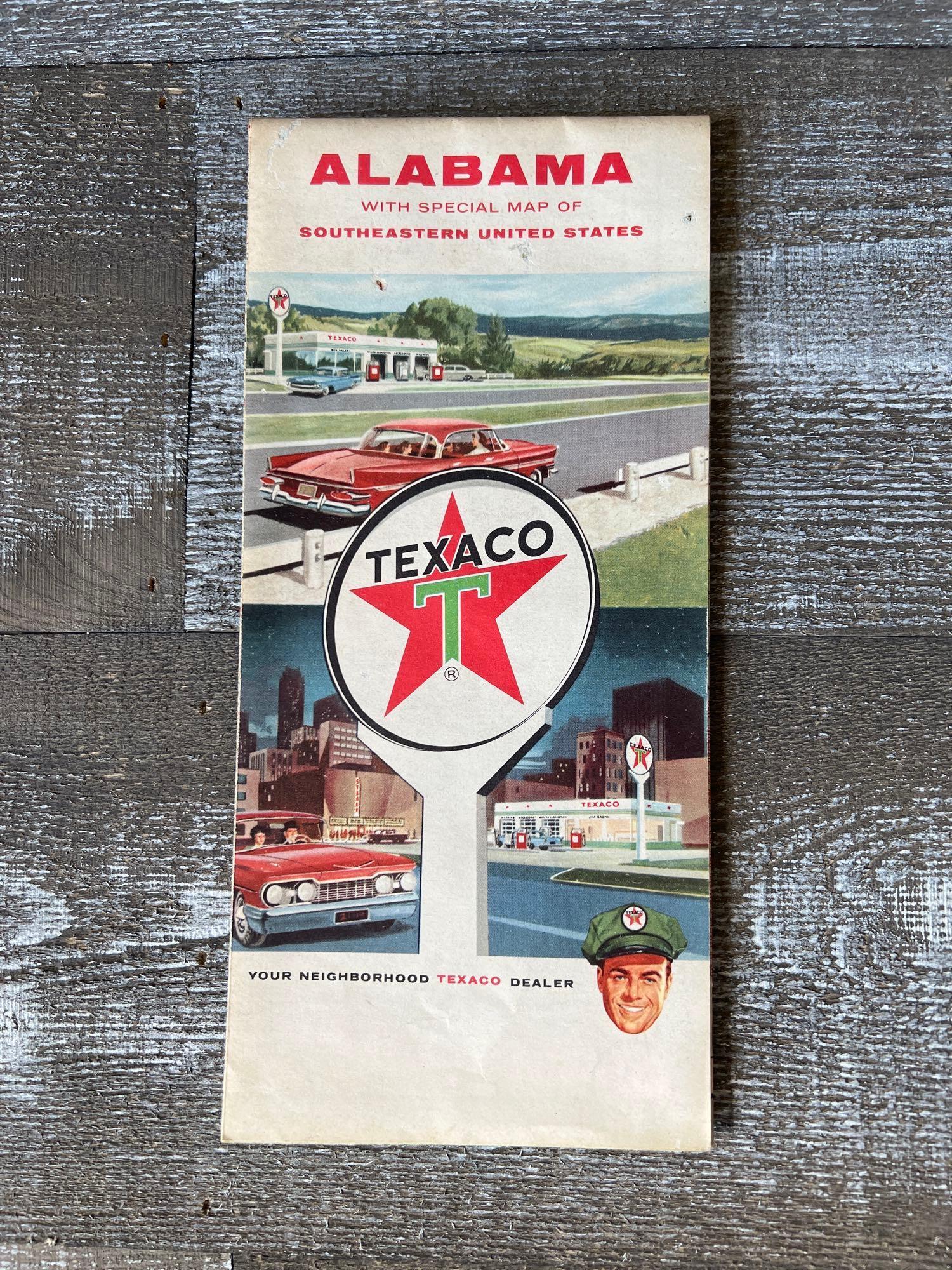 Vintage Texaco Gas Station Maps