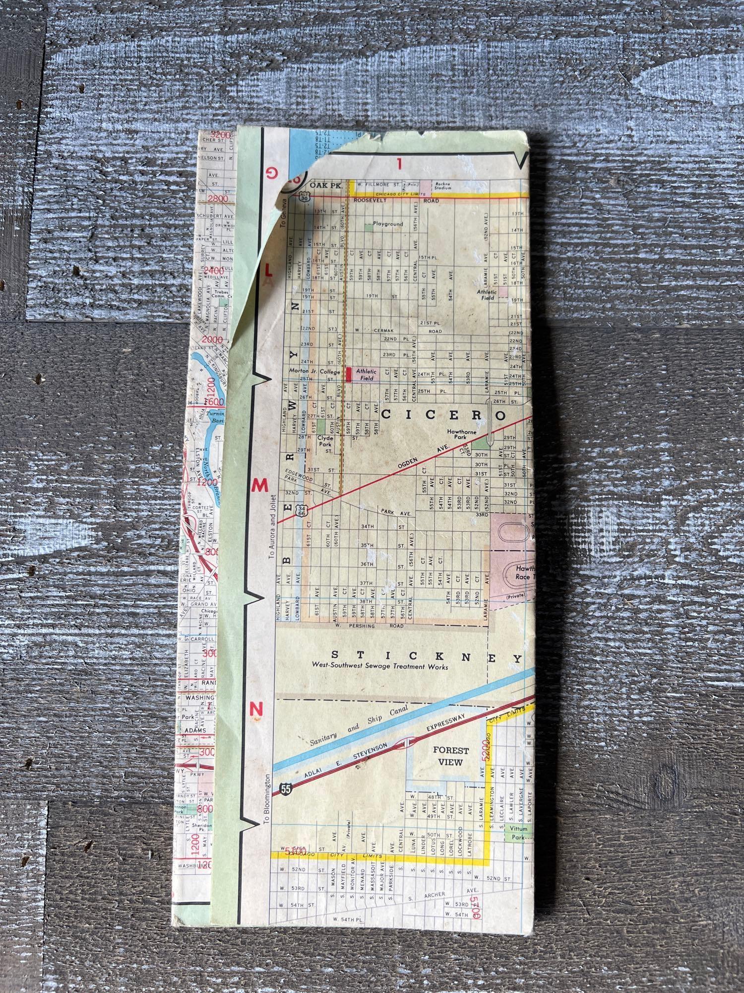 Vintage Texaco Gas Station Maps