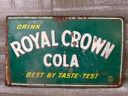 Royal Crown Cola Double Sided Flange Sign