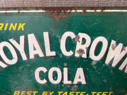 Royal Crown Cola Double Sided Flange Sign