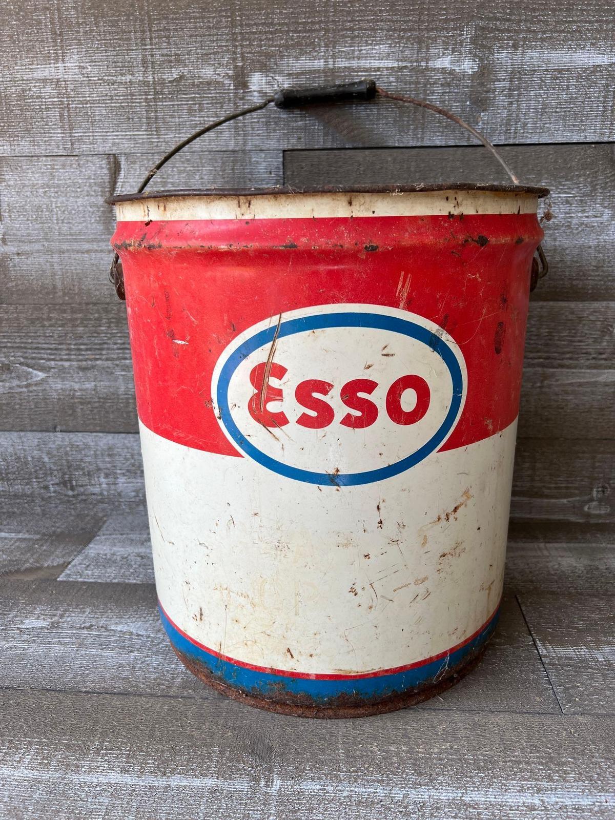 Esso 5 Gallon Metal Pail