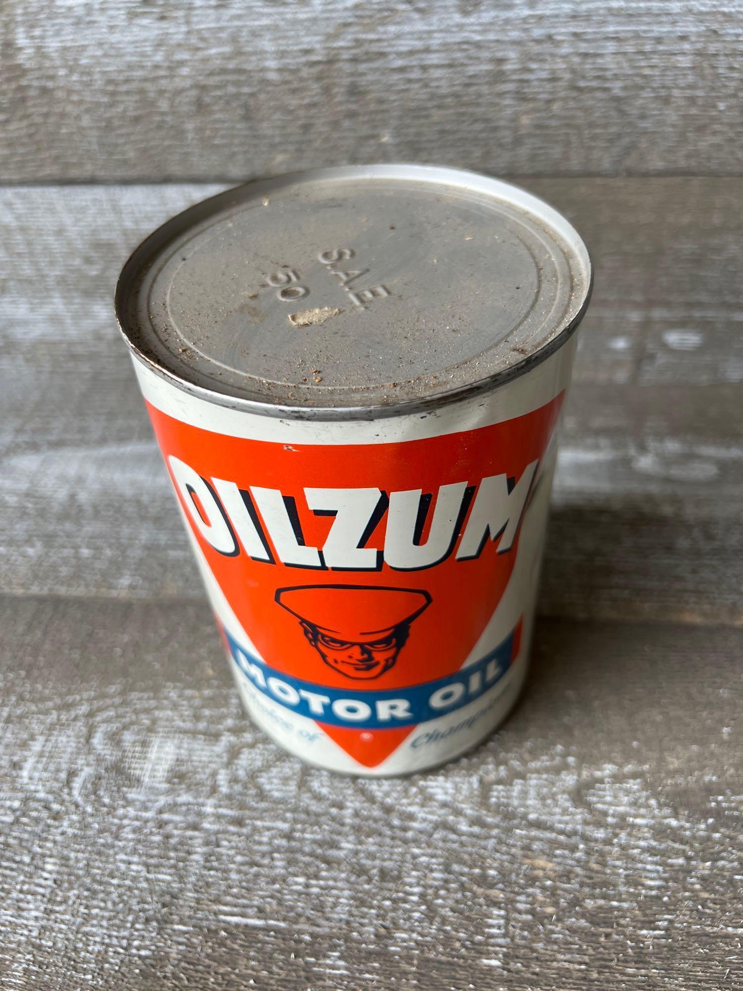 Oilzum Motor Oil Quart Can