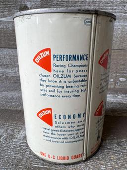 Oilzum Motor Oil Quart Can