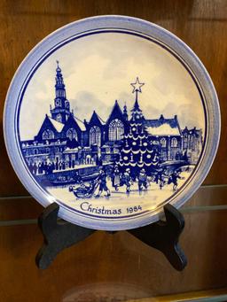 4 genuine Delft Christmas plates