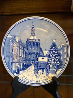 4 genuine Delft Christmas plates