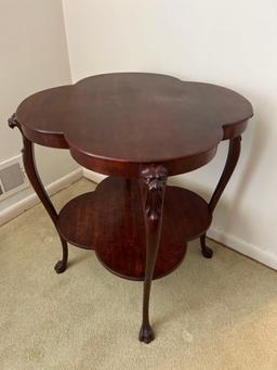 Antique Chippendale Style Mahogany Tea Table