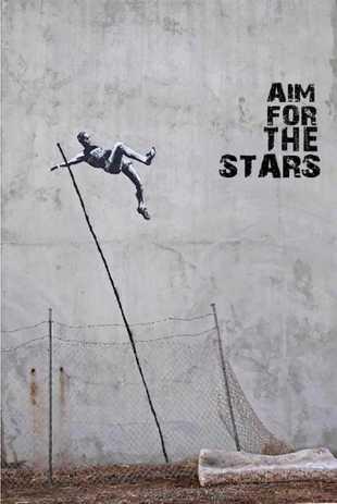 BANKSY, AIM FOR THE STARS, OFFSET LITHOGRAPH