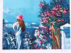 Nicola Simbari "Le Jardin" Hand Signed & # Serigraph Mediterranean landscape art