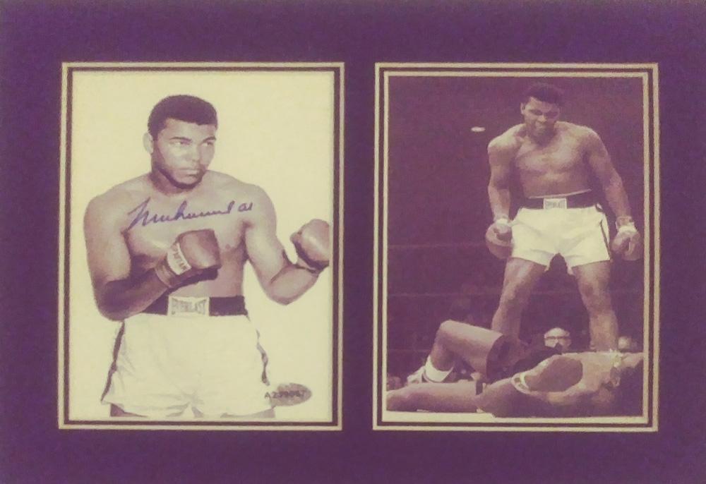 Muhhammed Ali Signed and Matted Photos with Coa