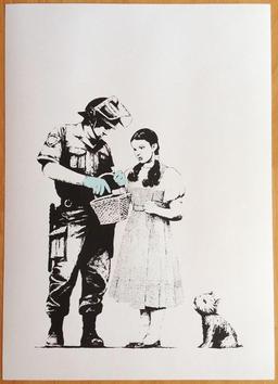 BANKSY, STOP & SEARCH L/E Silkscreen W/Publisher stamp