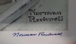 Norman Rockwell Limited Edition Faxcim.Signed Pencil
