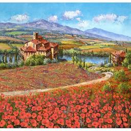 SAM PARK "Tuscany Reverie" hand signed and numbered SAM PARK "Tuscany Reverie" giclee on canvas