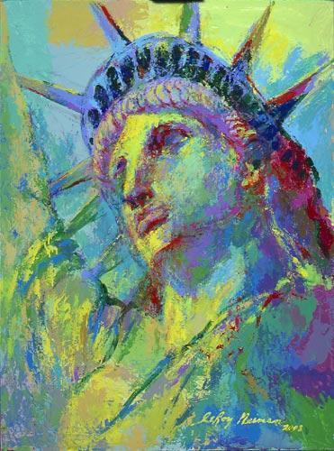 Leroy Neiman "PORTRAIT OF LIBERTY" NYC Lot of 10 Art Postcards