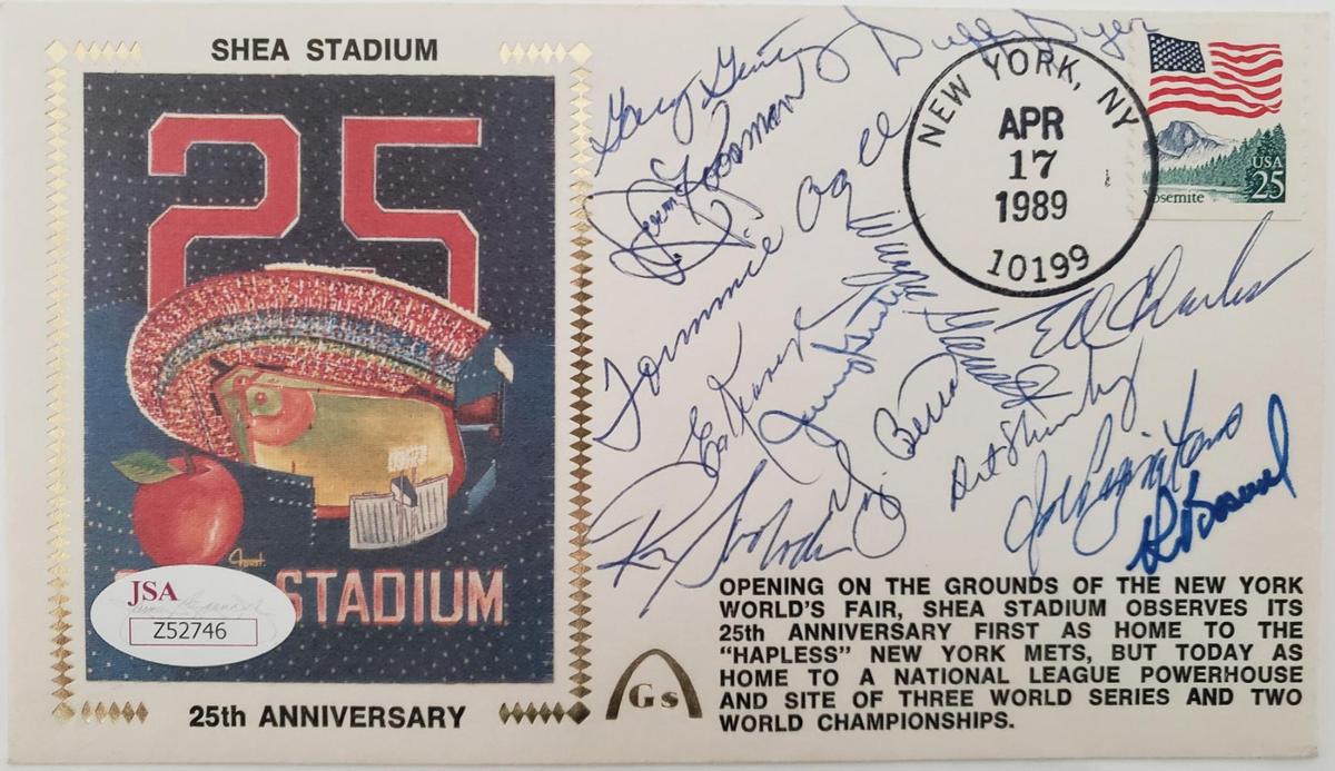 1973 N.L.C. New York Mets, Team Signed Cachet JSA-