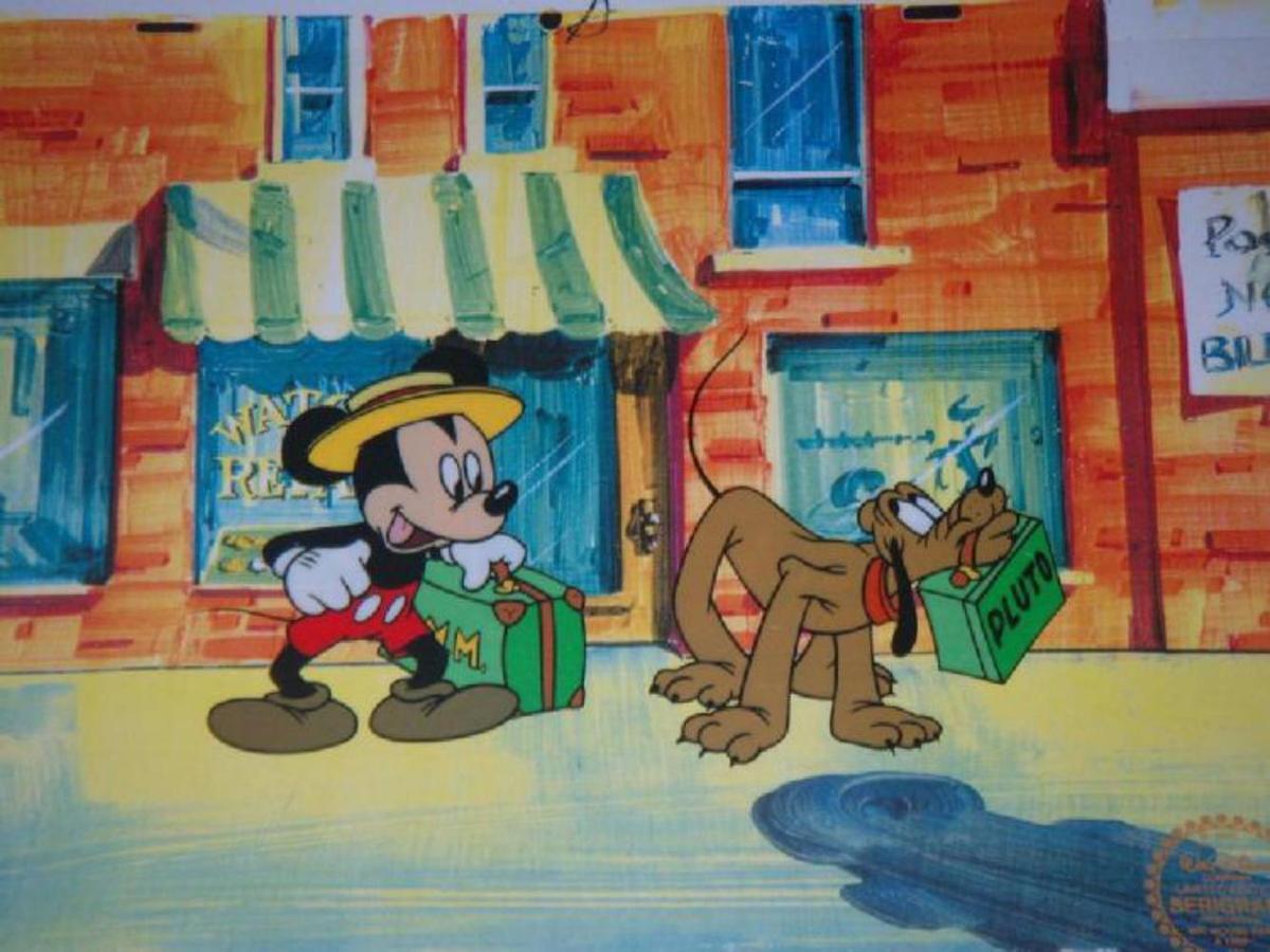 Disney Mickey Mouse Animation Sericel "Mr. Mouse Takes
