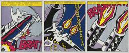 Roy Lichtenstein "as I Opened Fire" Triptychon original