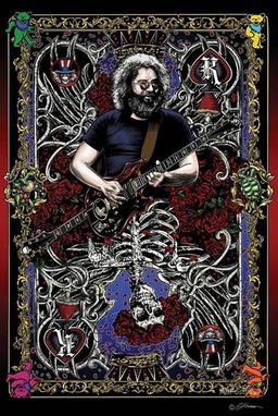 GRATEFUL DEAD ~ PLAY THE JERRY CARD OFFSET Lithograph