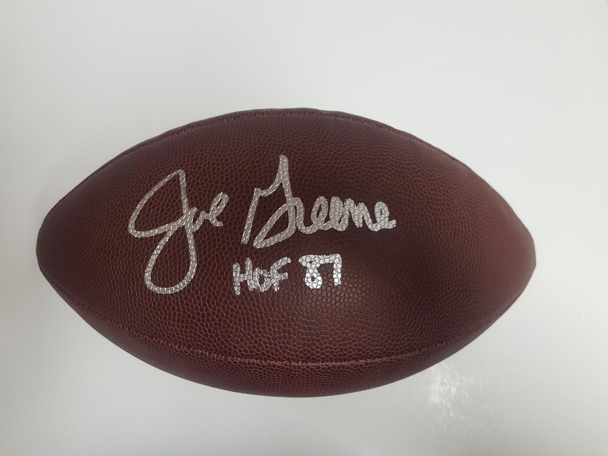 Autographed Mean Joe Green Football W COA