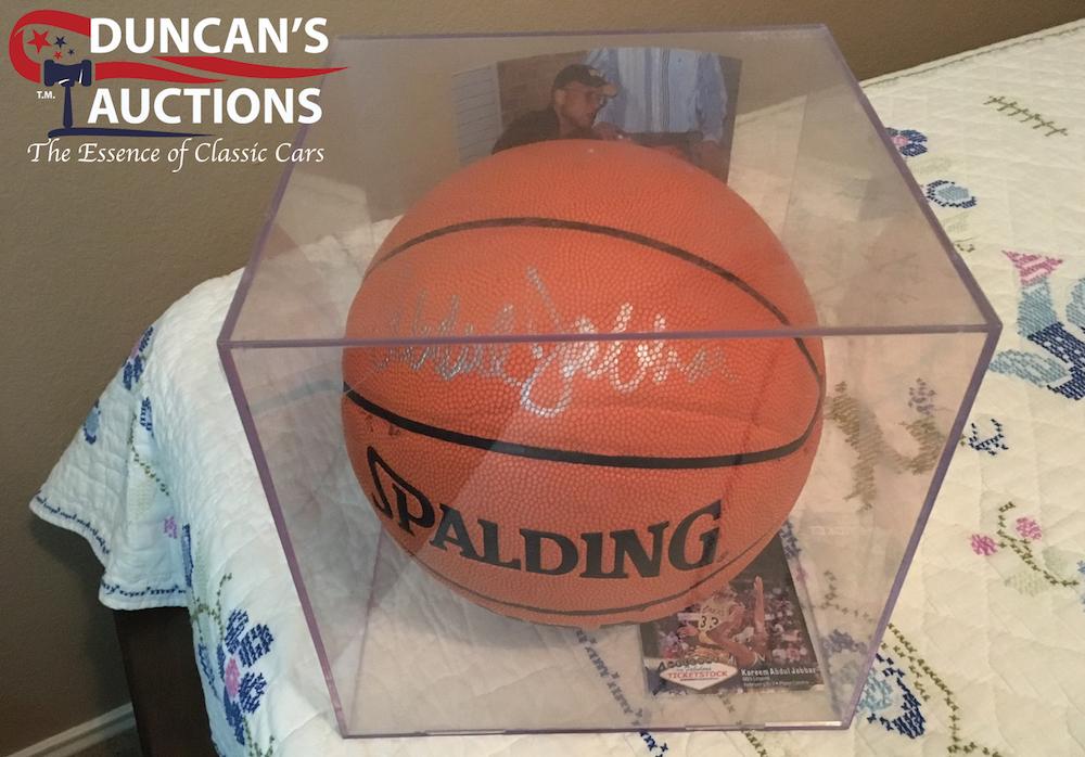 Kareem Abdul-Jabar autographed basketball