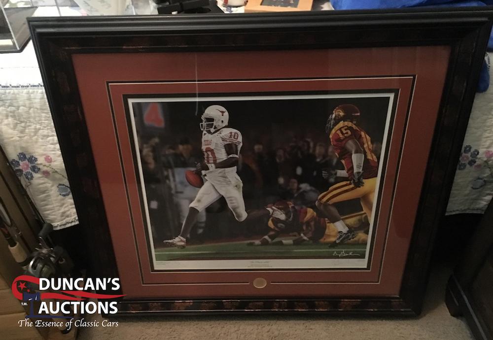 Rare Vince Young Autographed Limited Edition Print