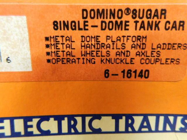 Lionel Domino Sugar Dome Tank Car