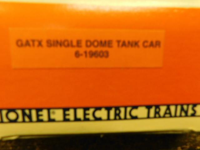 Lionel GATX Single Dome Tank Car