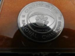 Clemson Football 1981 Championship Commemorative Sterling Coin