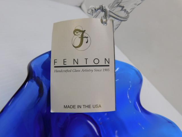 Blue Fenton Basket