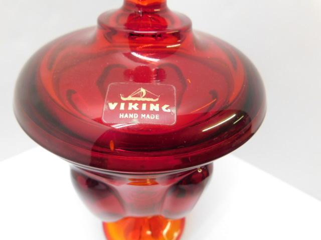 Handpainted Viking Candy Dish