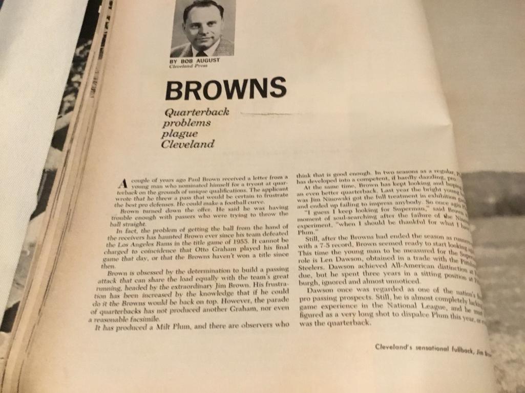 1960 Pro Football Magazine 5th Annual Edition