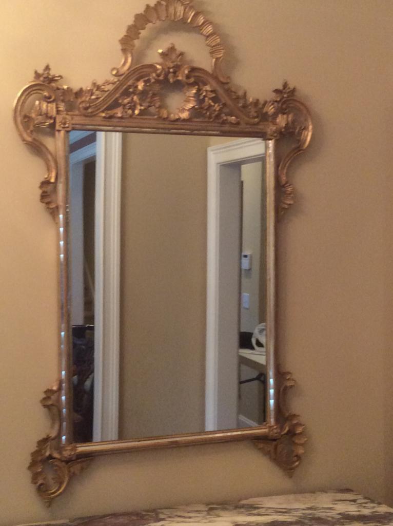 Ornate Gold Framed Mirror