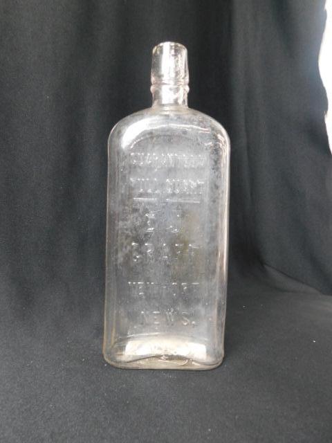 E.J. Craff Newport News VA. Liquor Bottle