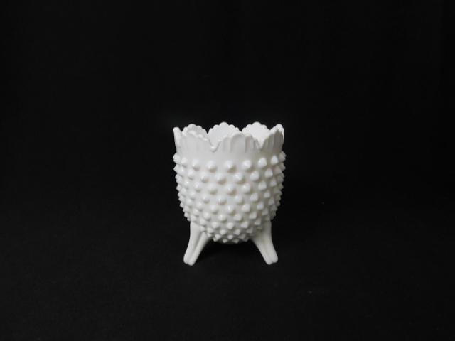 Fenton Hobnail Footed Vase