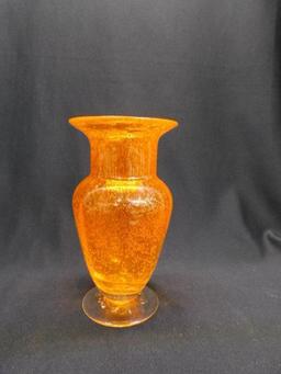 Tangerine Art Vase