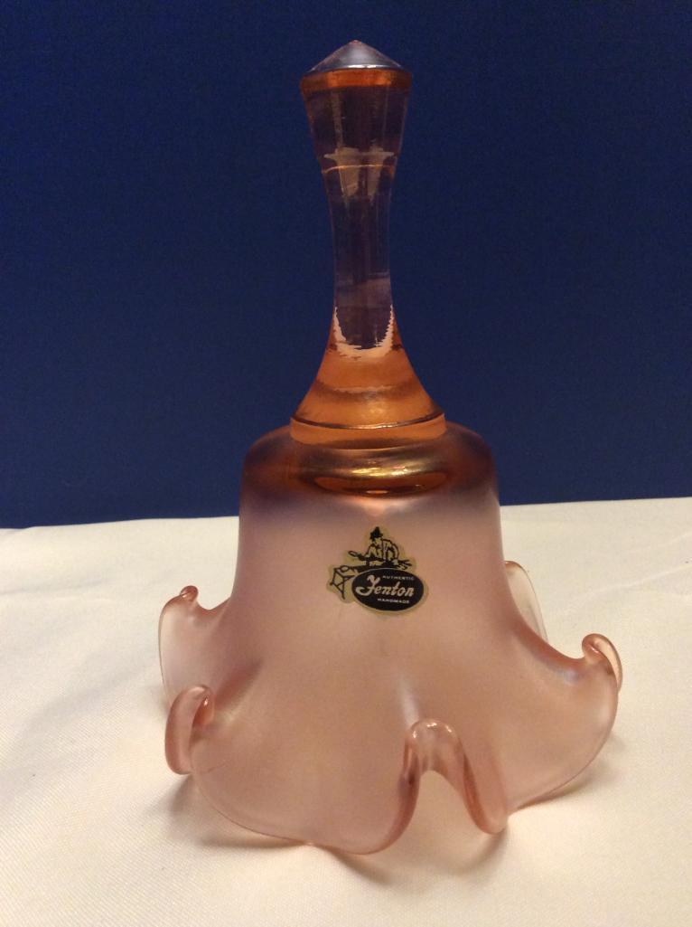 Fenton Pink Iridescent Bell