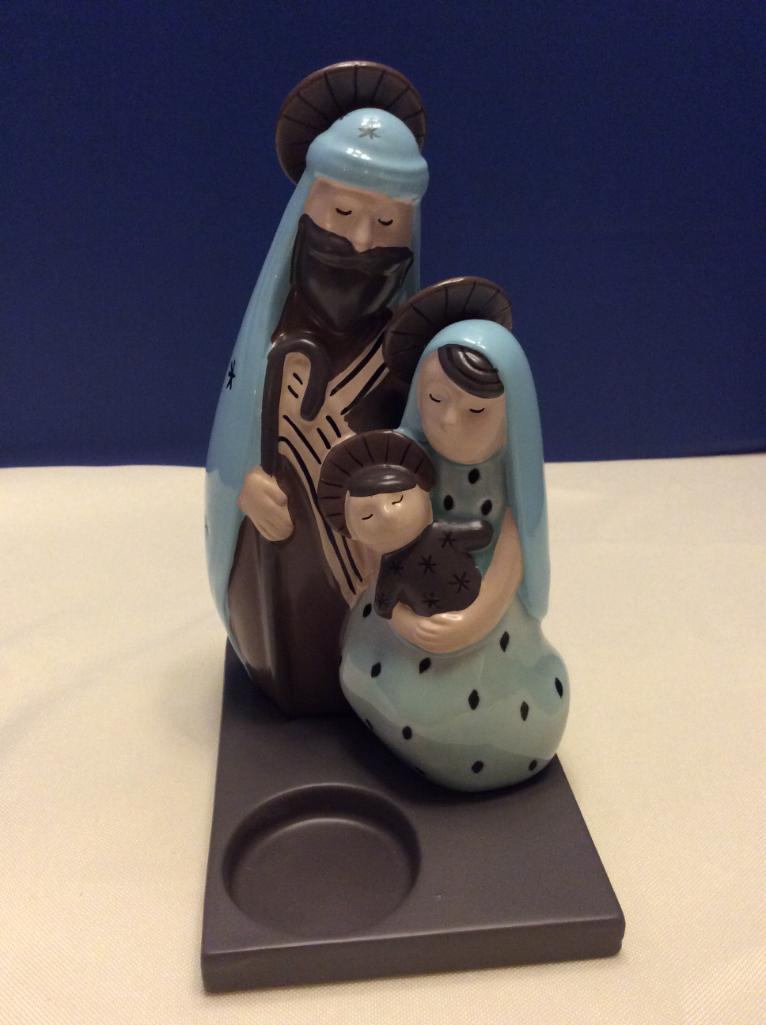 Retired Party Lite "Modern Holy Family" Tealight Holder