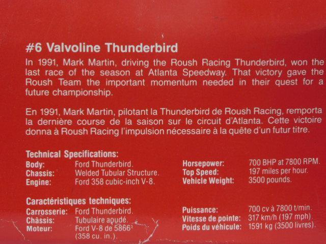 Diecast Thunderbird Race Car (6 Mach Martin)