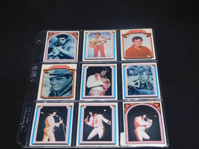 Lot of 9 Elvis Collector Cards