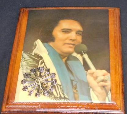 Elvis Presley Wall Plaque with Clock