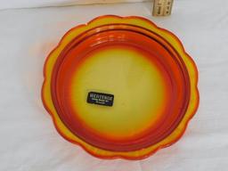 Amberina Glass Bowl