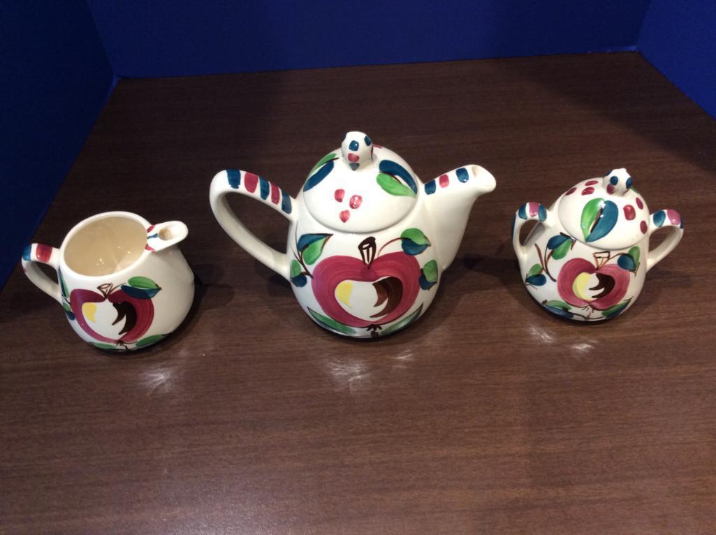 Purinton Pottery Apple Tea Set