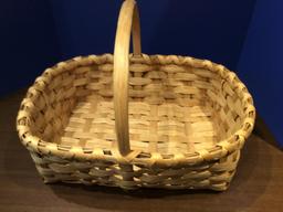 Lot of 2 Large Split Oak Baskets