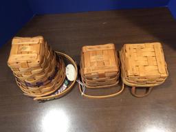 Lot of 3 Small Longaberger Baskets