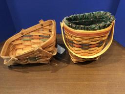 Lot of 2 Autumn Longaberger Baskets