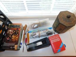 Lot of Misc. Office Supplies, Container, Etc.