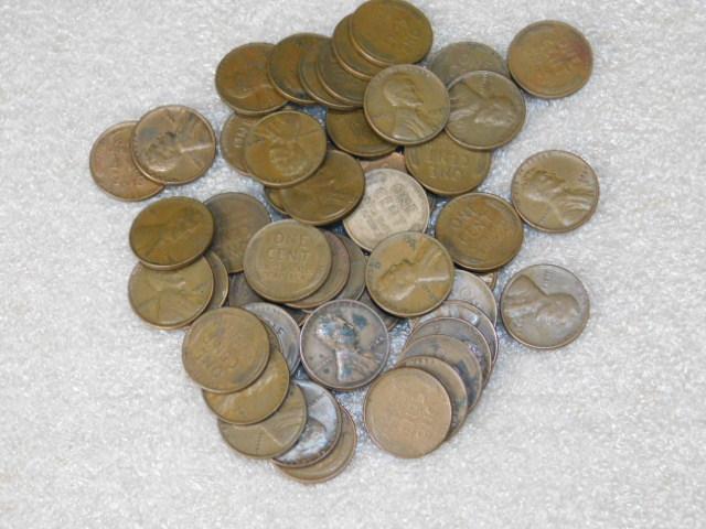 Wheat Pennies Approx 50