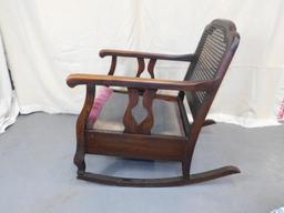 Wicker Back Rocking Chair